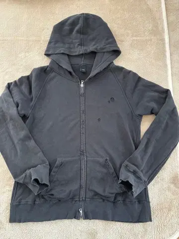 Pledge 블랙 풀 집업 후드티