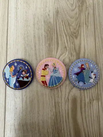 디즈니 자수 배지 3개 세트