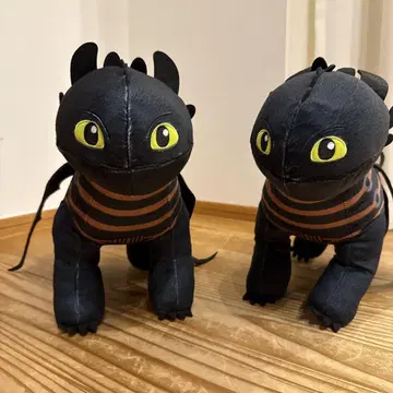 블랙 스트라이프 드래곤 봉제 인형