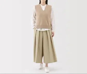 무인양품 이중직 하카마 팬츠 이번 시즌 베이지