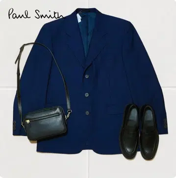 E242@ Paul smith 울 네이비 자켓 싱글