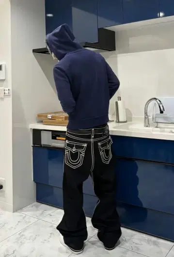 Ricky truereligion w28 블랙 스티치