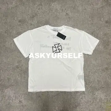 ASKYURSELF CREDO SUMMER T-SHIRT White M