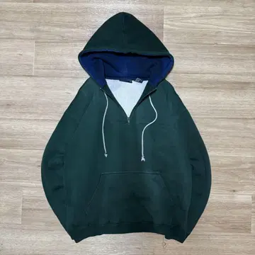 90년대 맥그리거 더블 페이스 하프 지퍼 후드티