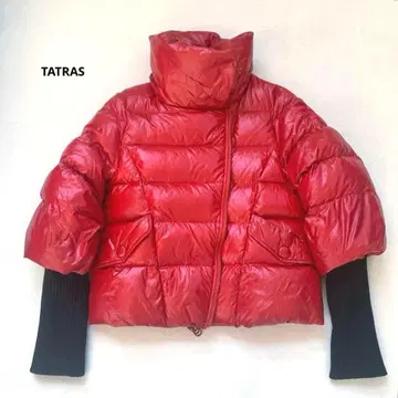 타트라스 TATRAS 미라 다운 자켓 빨간색 니트 슬리브 숏
