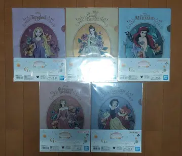 제일복권 디즈니 프린세스 G상 클리어 파일&스티커 컴프 세트