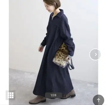 새상품급 슬로브 이에나 데님 스키퍼 원피스