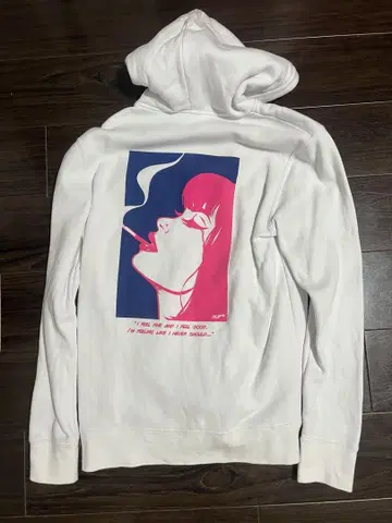 HUF 그래픽 후드티 화이트