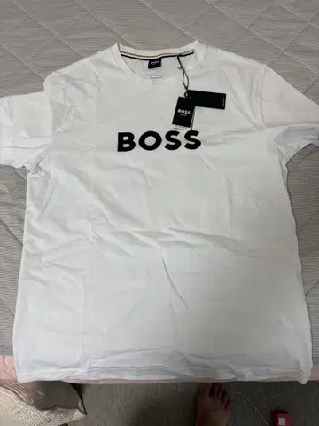 BOSS BEACH 화이트 T셔츠