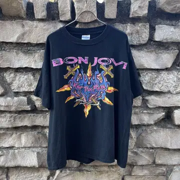 90s BON JOVI 빈티지 셔츠 BROCKUM XL
