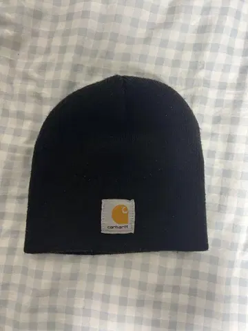 Carhartt 블랙 니트 모자 비니
