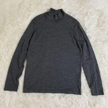 새상품급 에디피스 울 니트 하이넥 스웨터 L 일본제 그레이