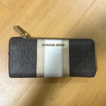 MICHAEL KORS 장지갑 브라운/베이지