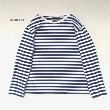 AUBERGE 오베르쥬 보더 티셔츠 네이비 40