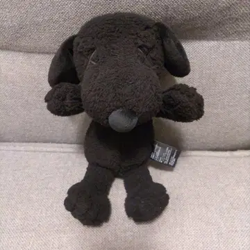 유니클로 KAWS x PEANUTS 스누피 봉제 인형 블랙