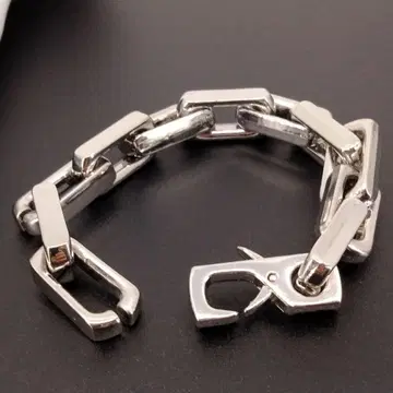 빈티지 실버 체인 팔찌