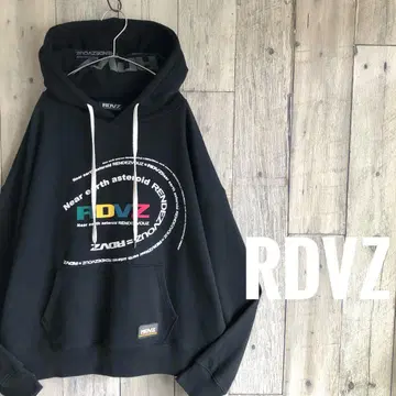 RDVZ 맨투맨 풀오버 후드티 프린트 후디 한국 브랜드