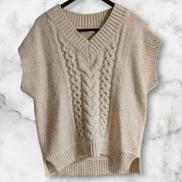 새상품급 JILL STUART 크림 마기 니트 베스트 외출 여행 봄/여름