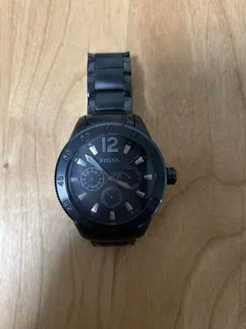 FOSSIL FS5150 블랙 크로노그래프 시계