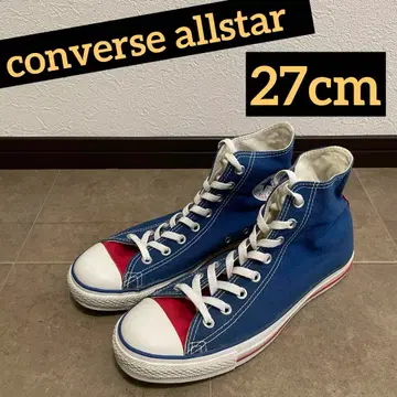 컨버스 올스타 하이 27cm 블루 x 레드 올스타