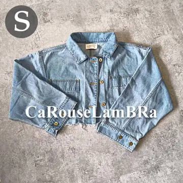 [ 새상품급 ] CaRouseLamBRa 데님 자켓 크롭 S 사이즈