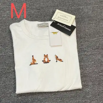 MAISON KITSUNE 3마리 여우의 화이트 T셔츠 M 사이즈 h1