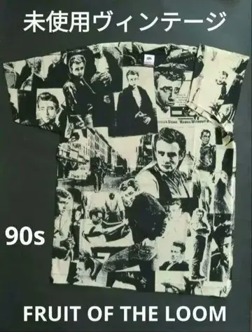 90s 미사용 VINTAGE 제임스 딘 '이유 없는 반항' 무비 T셔츠