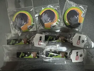 싸움독학 신죠 레오 캔뱃지 키링 7개 세트