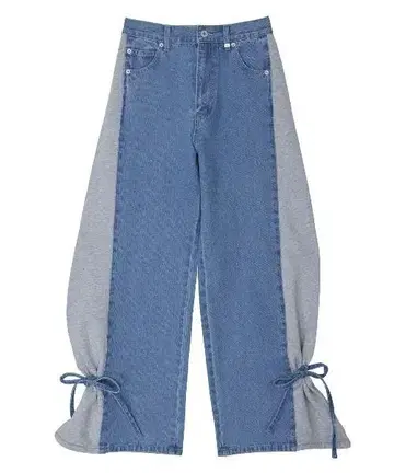 Ameri SIDE SWITCH 2WAY RIBBON 데님 팬츠