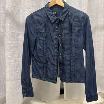 Armani Exchange 다크 블루 데님 자켓 XS