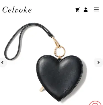 Celvoke 리틀 블랙 하트 파우치