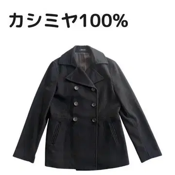 [캐시미어 100%] 꼼사데모드 피 코트 P 코트 블랙 검정 캐시미어