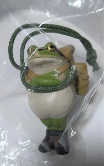 무사히 개구리 피규어 힐링 그린 컬러 나침반 포함