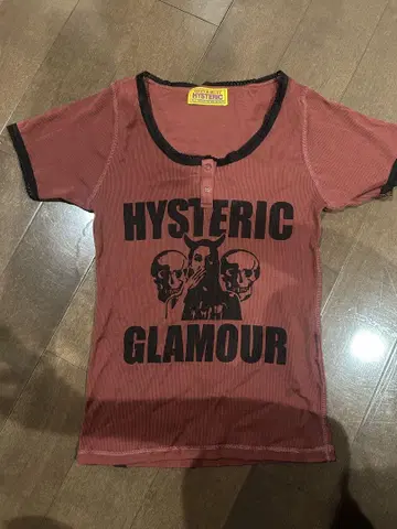 HYSTERIC GLAMOUR 반팔 T셔츠 빨간색