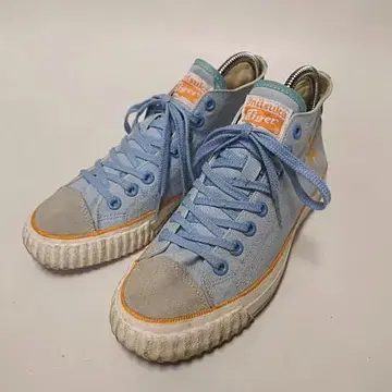 오니츠카타이거 70s 하이컷 스니커즈 복각 모델 스카이블루 25.5cm