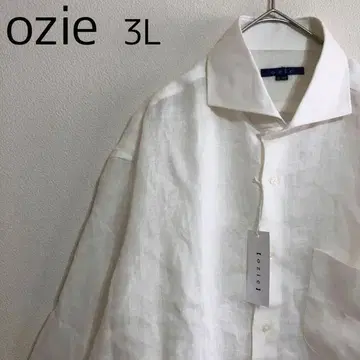 빅 사이즈 새상품 ozie 오지에 8070A 컷어웨이 린넨 셔츠