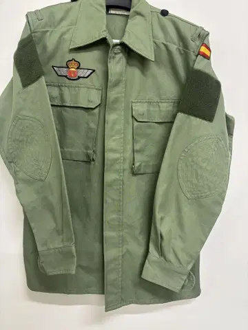 스페인군 방출품 실물 밀리터리 자켓 레어 전투복 그린