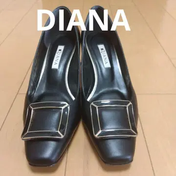 DIANA 다이애나 버클 펌프스 24cm 블랙