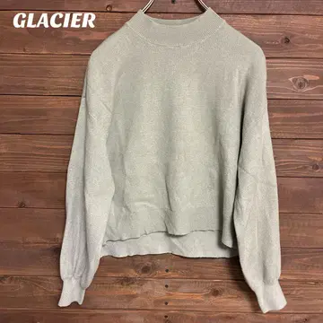 [글레이시아] GLACIER 니트 모크넥 리브 S