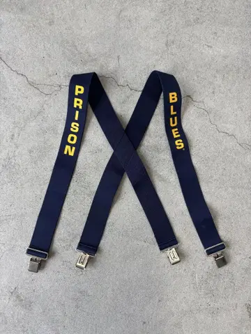 PRISON BLUES 프리즌 블루스 서스펜더 네이비 클립
