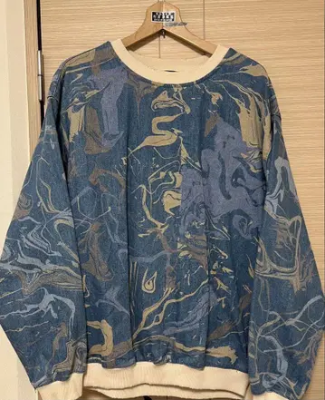 ZARA 데미지 데님 트레이닝복 맨투맨