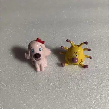 개와 벌레 캐릭터 피규어 세트