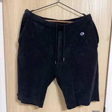 RHC 블랙 숏팬츠 타월 원단 챔피온 콜라보