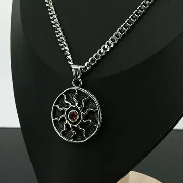 빈티지 실버 지르코니아 써니 목걸이 펜던트