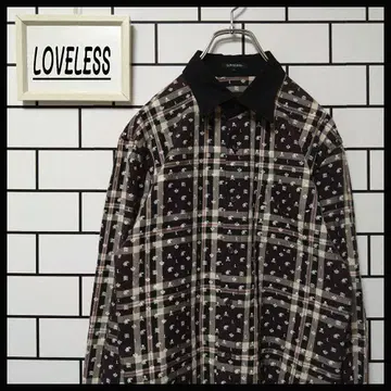 [ LOVELESS ] 구제 의류 긴팔 셔츠 올 패턴 모노그램 산요 상회