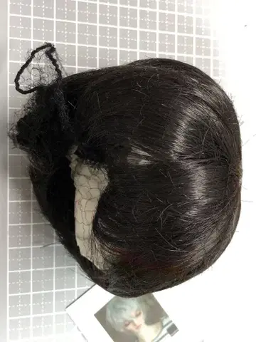 인형 가발 블랙 9-10인치