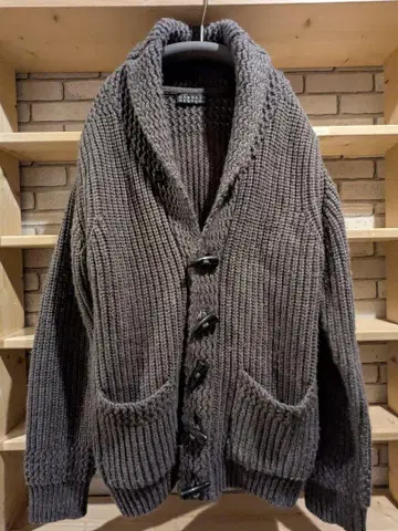 BARNEYS NEW YORK 니트 가디건 그레이