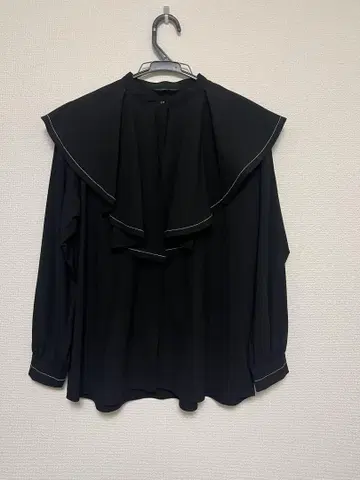 SHIPS Colors 시프스칼라 빅 칼라 블라우스 프릴 칼라