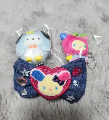 산리오 치비토모 쿠다모노 우사하나 데님 와펜