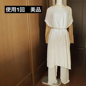 봄/여름/가을 새상품급 사용 1회 얇은 베이지 원피스